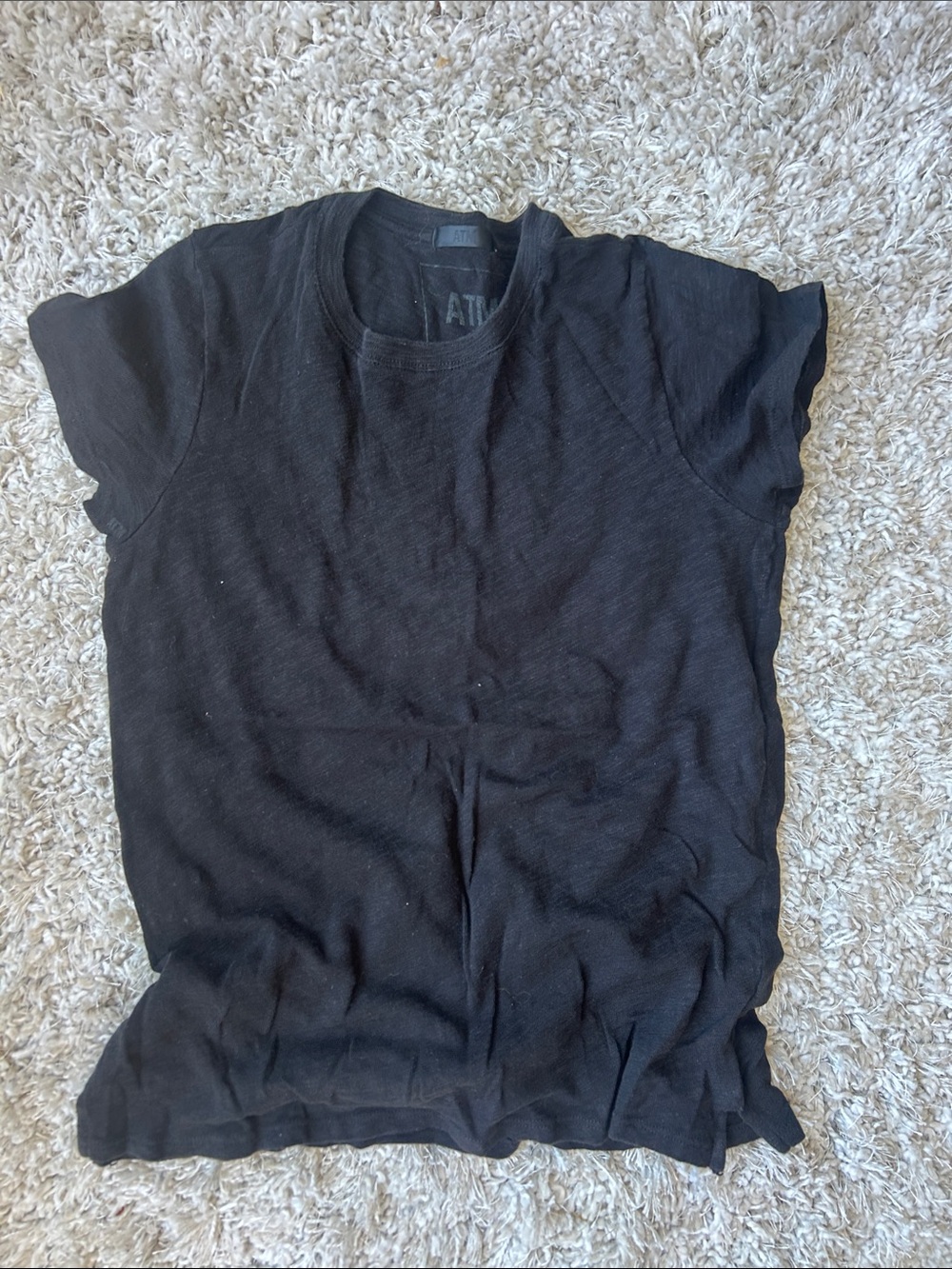 ATM Anthony Thomas Melillo Black Short Sleeve Tee